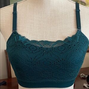 coobie Teal Lace Bralette Top